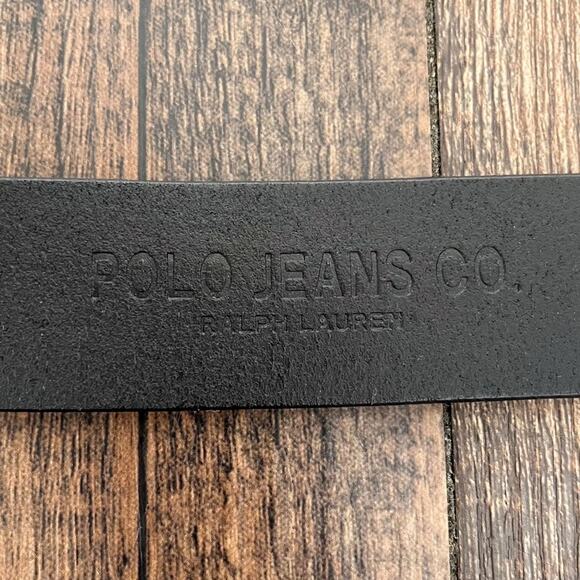 Vintage Ralph Lauren Polo Leather Belt Y2K Hinge Buckle Womens Size Small Black main image 11